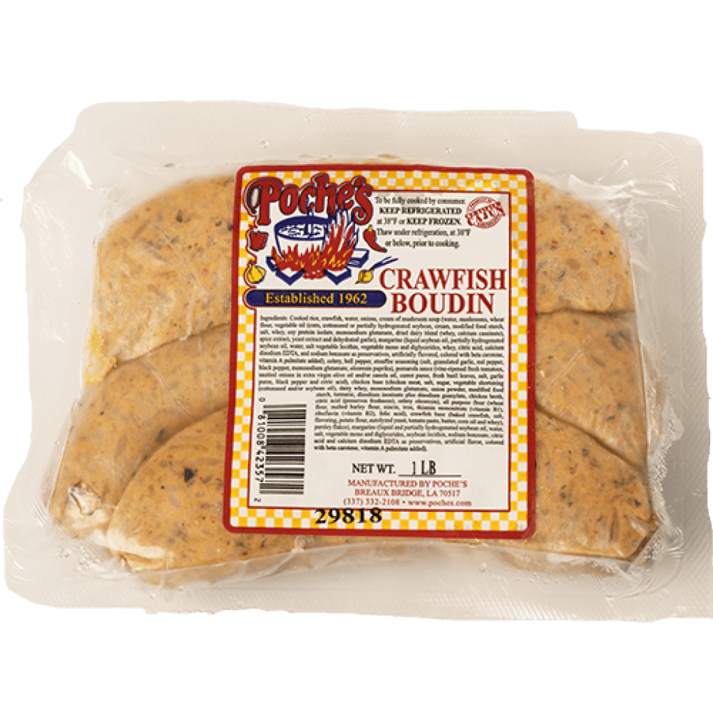 Poche's Crawfish Boudin 16 oz Pack of 5